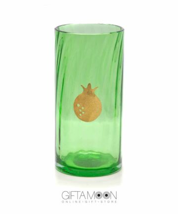 گلدان شیشه ای با طرح انار - Giftamoon.com